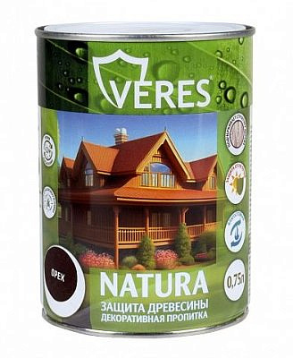 Пропитка VERES NATURA декоративная Орех 0,75л