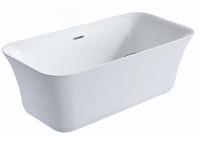 Ванна акриловая Stresa 175*85*59 свободностоящая с сифоном на раме AZ-M706