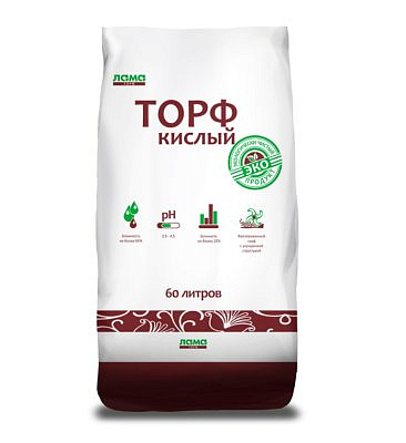 Торф Кислый 60л Лама Торф Lt014719