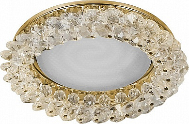 Светильник точечный Feron CD5353 прозрачный золото GX53 220V