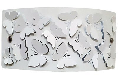 Светильник ЭЛЕТЕХ Эффект 250х120  НББ 21-60 М22 белый муар, держатель винт хром, шнур белый (ИМ)