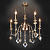 Люстра подвесная Eurosvet 10110/5 золото тонированный хрусталь Strotskis