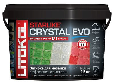 Затирка  Litokol EVO S.700  CRYSTAL 2.5 кг