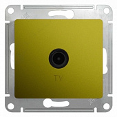 Механизм розетки TV 1-м оконеч.RG6 1DB фисташка SchE GLS001091