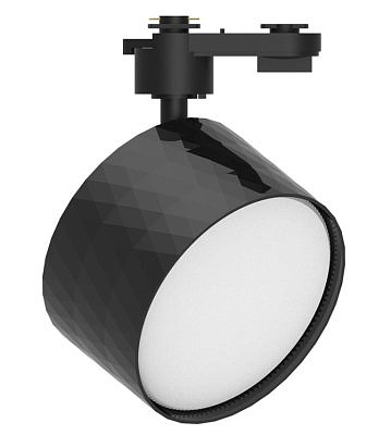 Светильник трековый 177 AL черный трековый под лампу GX70 48701