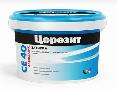Затирка Церезит  эластичная водоотталкивающая CE 40/2 Кирпичный №49 (2кг)