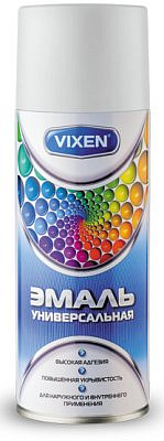 Эмаль универсальная белая мат.аэрозоль 520мл VIXEN