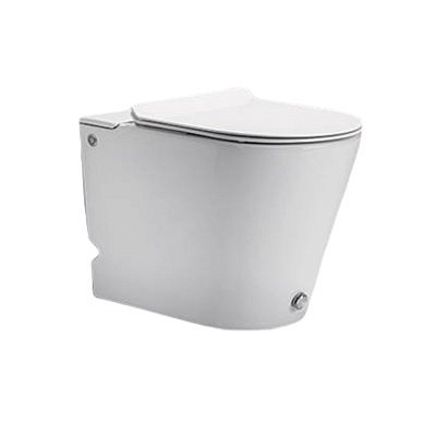 Унитаз напольный Cerutti ARGENTERA ИМПУЛЬСНЫЙ смыв 2 кнопки, крышка с микролифтом (600*350*410)