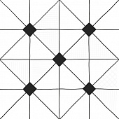 Керамогранит  LB-Ceramics Домино белый декор геометрия 6032-0434 30х30 