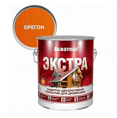Акватекс Экстра антисептик декоративный для дерева Орегон 2,7л
