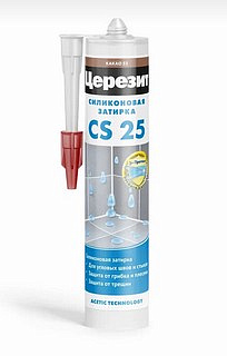 Затирка-герметик Церезит CS 25 эластичный силиконовый  (какао) 280мл 