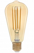 Лампа светодиодная Loft E27 ST64S 13W 2700K филамент золотая 655303