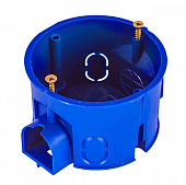 Коробка установочная ГУСИ СП 68х45 блочная,круглая,синяя, IP20, в бетон, кирпич, 8вводов,С3М3 
