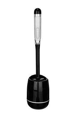 Ёрш для туалета силиконовый с ёмкостью для чист.средства, крепл.на стену, полипропилен, 45х10с VETTA 