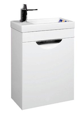 Тумба подвесная Комо 40.01 белая без раковины  /Оника/