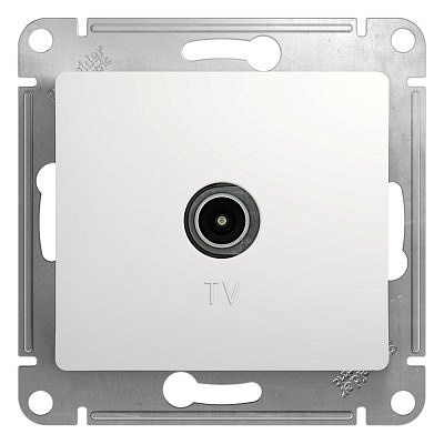 Механизм розетки TV 1-м оконеч.RG6 1DB белая SchE GLS000191