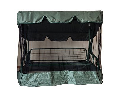 Чехол-укрытие с москитной сеткой для садовых качелей 208*145*187 ЧМ-2050 зеленый