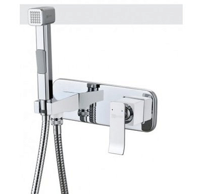 Смеситель для биде  Lemark LM5819CW Contest встраиваемый с гигиеническим душем 