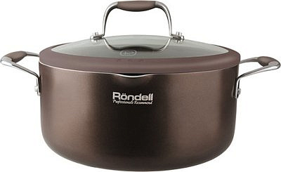 Кастрюля с крышкой 24 см  3,5л Mocco Rondell (CL) RDA-281 