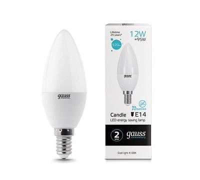 Лампа Gauss LED Candle EL 12W/4100 E14