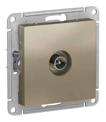 Механизм розетки TV Schneider Electric ATLASDESIGN, одиночная, шампань ATN000593