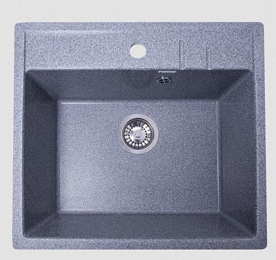 Мойка для кухни GranAlliance G-21 Макси 555х495х210мм цвет темно-серый  GranAlliance
