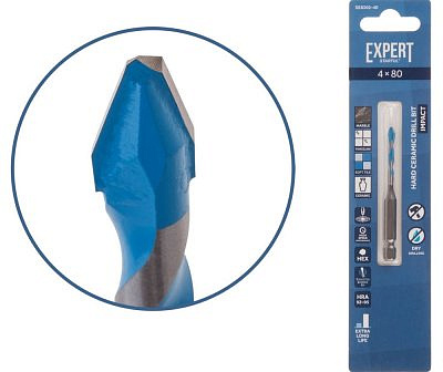 Сверло по керамограниту 4*80 STARTUL EXPERT SE8302-40