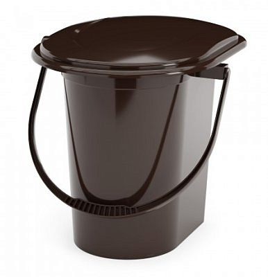 Ведро-туалет 17л коричневый