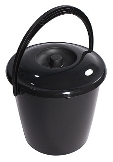Ведро 10л пластиковое с крышкой СОЛО
