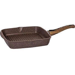 Сковорода Гранит brown 28 см Гриль квадрат. съемн.ручка 