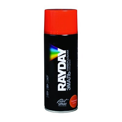 Краска аэрозоль RAYDAY акриловая оранжевая 520мл