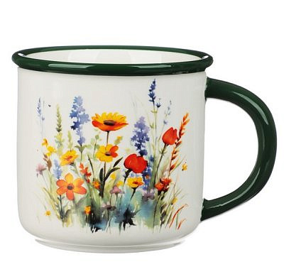 Кружка Полевые цветы, 390мл, керамика MILLIMI
