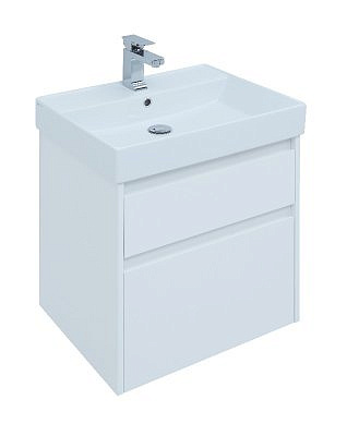 Тумба Aquanet Nova Lite 60 2 ящик цвет белый глянец без умывальника