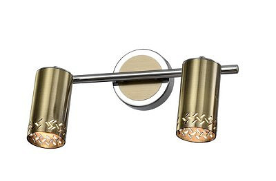 Светильник настенно- потолочный 7019-702 Alosia 2x GU10 25 Вт Спот с выключателем           