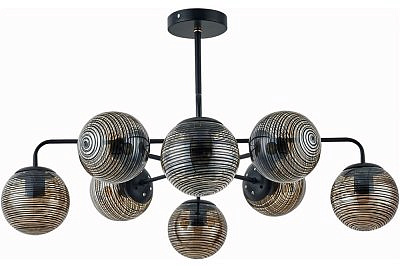 Светильник на штанге Escada 2100/8P E27*60W Black/Smoke
