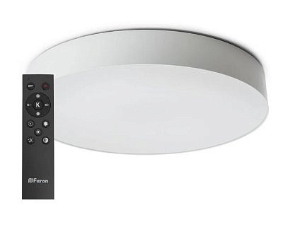 Светильник потолочный светодиодный Feron AL 6200 Simple matte белый 80w 3000k-6500k 48070