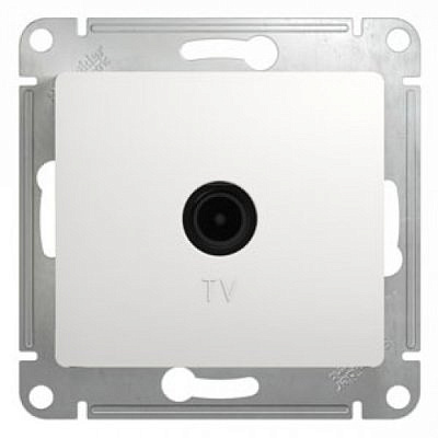 Механизм розетки TV 1-м проходн. 4DB белая SchE GLS000192