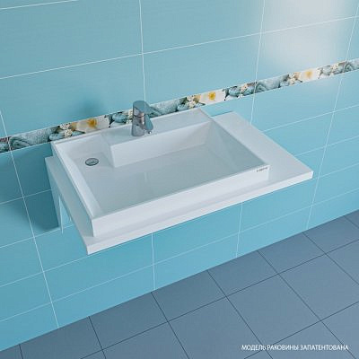 Раковина над стиральной машиной Санта Юпитер 800*90*500 левый без кронштейнов