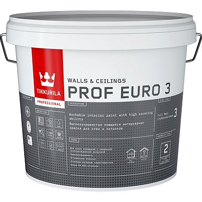 Краска Tikkurila Евро-3, 2,7л.