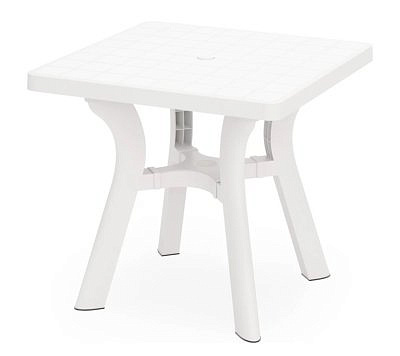Стол квадратный Атлант 800х800х765мм белый М8821