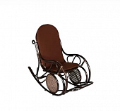 Кресло-качалка САНТЬЯГО коричневый, коричневый 