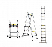 Лестница телескопическая 2 секции алюминиевая 156*320см,2*5ступеней STARTUL