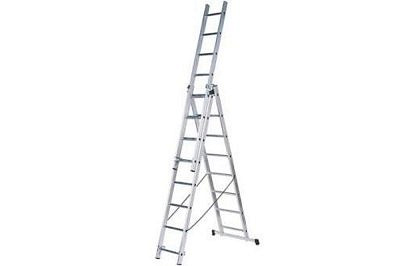  Лестница алюминиевая трехсекционная ЛА 3*8