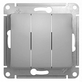 Механизм выключателя 3-клавиши алюминий  SchE GSL000331