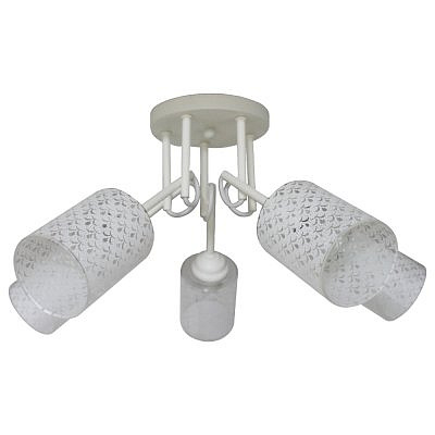 Светильник  ЭЛЕТЕХ Джаз 151 белый НПБ 01-5х60-136 Е27 ИУ 