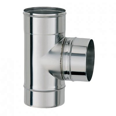 Тройник угол 90 Ф130 нержавейка
