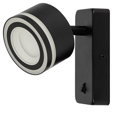 Светильник настенный  ЭРА  49 WL  ВК   GХ 53  IP20  черный