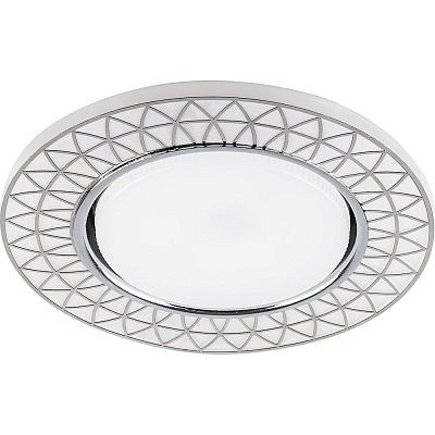 Светильник точечный Feron CD9914 матовый белый хром 20 LED*2835 SMD GX53