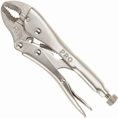 Зажим с фиксатором 180мм изогнутые губки PRO STARTUL