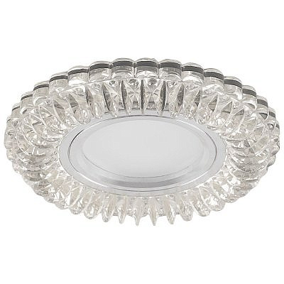 Светильник точечный Feron CD904 прозрачный синий с подсветкой 50w